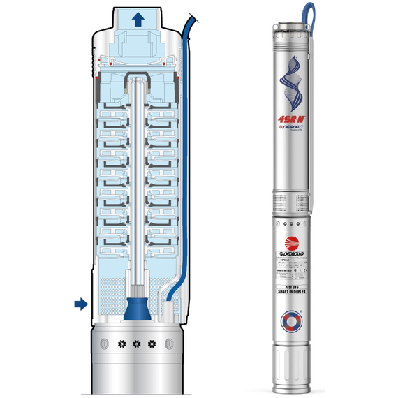 pedrolloПогружной насос Pedrollo 4SR 12/40 N - PD 7,5 kWitalia