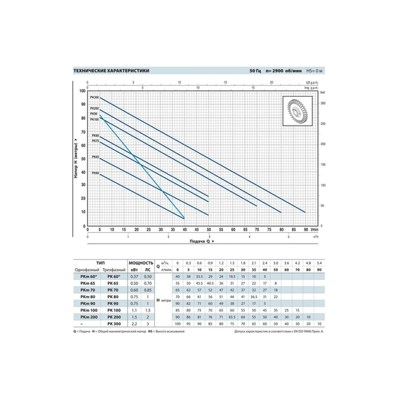 pedrolloВихревой насос Pedrollo PKm65 0,55 kW, изображение 3italia