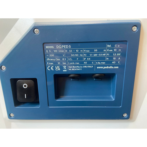 pedrolloАвтоматическая насосная станция Pedrollo DG PED 3 0,75 kW, изображение 6italia