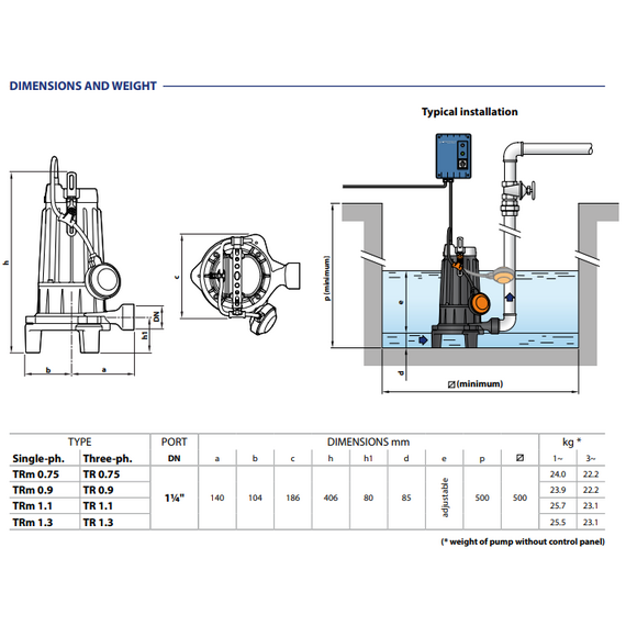 Pedrollo fotoДренажный электронасос с режущим механизмом Pedrollo TRITUS TR1.1 1,1 kW , изображение  8 italia