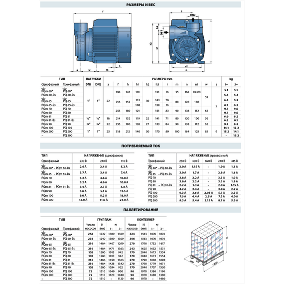 Pedrollo fotoВихревой насос Pedrollo PQ300 2,2 kW , изображение  2 italia